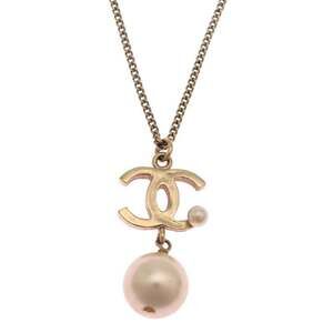 CHANEL Gold Logo Necklace
